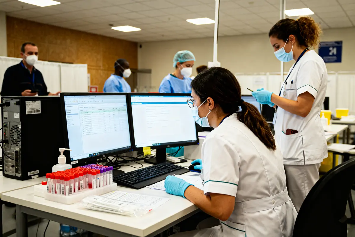 pexels-michal-pech-213601-757318 (1) Personnel médical analysant des résultats de tests sur ordinateur dans un laboratoire Sidep
