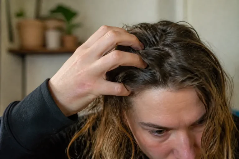 Personne se grattant la tête, explorant la signification spirituelle de ce geste quotidien